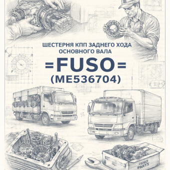 Шестерня КПП заднего хода основного вала Fuso Canter TF =FUSO= (ME536704) фото в интернет-магазине РСТ-Моторс