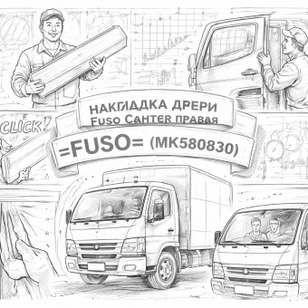 Накладка двери Fuso Canter правая =FUSO= (MK580830) фото в интернет-магазине РСТ-Моторс