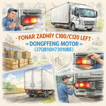 Фонарь задний C100/C120(T/S/M/N/L) (C3.8) левый =Dongfeng Motor= (37QB10H73010BE) фото в интернет-магазине РСТ-Моторс