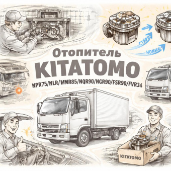 Отопитель NPR75/NLR/NMR85/NQR90/FSR90/FVR34 (мотор печки) =KITATOMO= (8981839260 8980474510) фото в интернет-магазине РСТ-Моторс