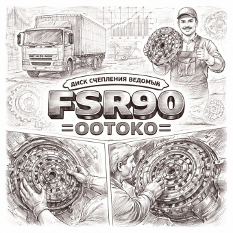 Диск сцепления FSR90 ведомый =OOTOKO= (1312409711 1312600401 1876101400) фото в интернет-магазине РСТ-Моторс