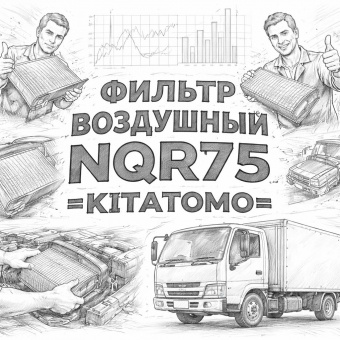 Фильтр воздушный NQR75 =KITATOMO= (8980913940 8944302500) фото в интернет-магазине РСТ-Моторс