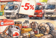 Товарная акция - скидка 5% на запчасти бренда KITATOMO