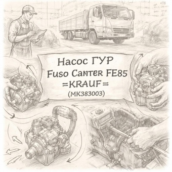 Насос ГУР Fuso Canter FE85 =KRAUF= (MK383003) фото в интернет-магазине РСТ-Моторс