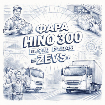 Фара HINO 300 (E-4) правая =ZEVS= (8111037440 8113037440) фото в интернет-магазине РСТ-Моторс