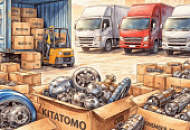 Новое поступление - контейнер запчастей Kitatomo - ноябрь 2025