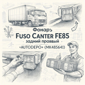 Фонарь Fuso Canter FE85 задний правый =AUTODEPO= (MK485641) фото в интернет-магазине РСТ-Моторс