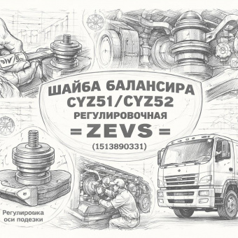 Шайба балансира CYZ51/CYZ52 регулировочная =ZEVS= (1513890331) фото в интернет-магазине РСТ-Моторс