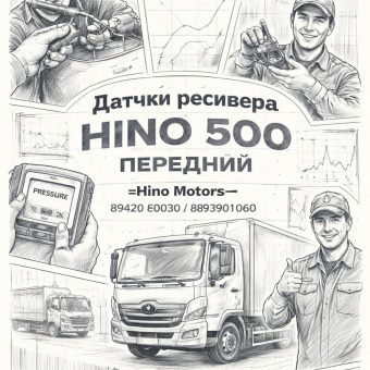 Датчик ресивера HINO 500 передний =Hino Motors= (89420E0030 S893901060) фото в интернет-магазине РСТ-Моторс
