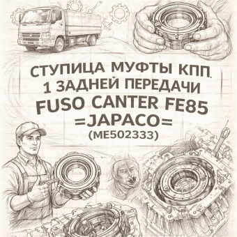 Ступица муфты КПП 1/задней передачи Fuso Canter FE85 =JAPACO= (ME502333) фото в интернет-магазине РСТ-Моторс
