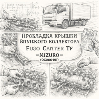 Прокладка крышки впускного коллектора Fuso Canter TF =MIZURO= (QC000491) фото в интернет-магазине РСТ-Моторс