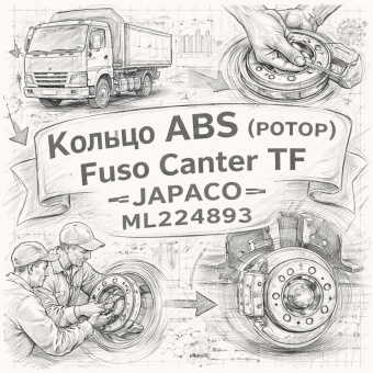Кольцо ABS (ротор) Fuso Canter TF переднего колеса =JAPACO= (ML224893) фото в интернет-магазине РСТ-Моторс