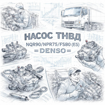 Насос ТНВД NQR90/NPR75/FSR90 (E5) =DENSO= (8981680061 8981680060) фото в интернет-магазине РСТ-Моторс