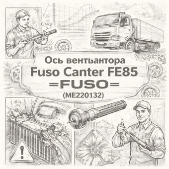 Ось вентилятора Fuso Canter FE85 =FUSO= (ME220132) фото в интернет-магазине РСТ-Моторс