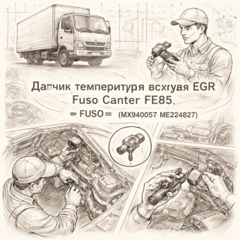 Датчик температуры воздуха EGR Fuso Canter FE85 =FUSO= (MX940057 ME224827) фото в интернет-магазине РСТ-Моторс