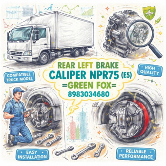Суппорт тормозной NPR75 (E5) задний левый =GREEN FOX= (8983034680) фото в интернет-магазине РСТ-Моторс
