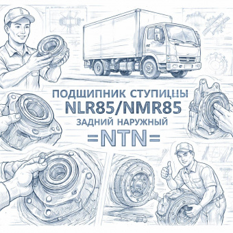 Подшипник ступицы NLR85/NMR85 задней наружный =NTN= (9000930820) фото в интернет-магазине РСТ-Моторс