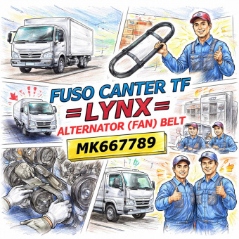 Ремень генератора (вентилятора) Fuso Canter TF =LYNX= (MK667789) фото в интернет-магазине РСТ-Моторс