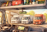 Полки кабины для автомобилей Fuso Canter FE85