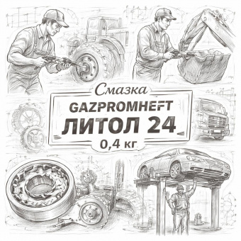 Смазка =GAZPROMNEFT= 0,4кг Литол 24 фото в интернет-магазине РСТ-Моторс