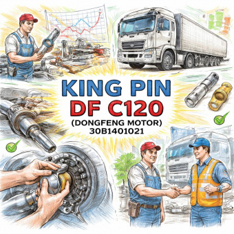 Шкворень DF C120(N/N4.5/L/L4.5/XXL) =Dongfeng Motor=(30B1401021) фото в интернет-магазине РСТ-Моторс