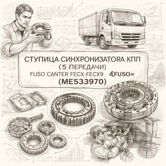 Ступица синхронизатора КПП (5 передачи) Fuso Canter FECX/FEC9 =FUSO= (ME533970) фото в интернет-магазине РСТ-Моторс