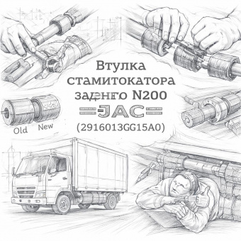 Втулка стабилизатора заднего N200 =JAC= (2916013G15A0) фото в интернет-магазине РСТ-Моторс