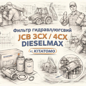 Фильтр гидравлический JCB 3CX/4CX/DIESELMAX (c 2006 г) =KITATOMO= (32/925346 32/913500 32/910100) фото в интернет-магазине РСТ-Моторс