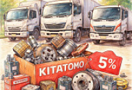 Товарная акция - скидка 5% на запчасти бренда KITATOMO
