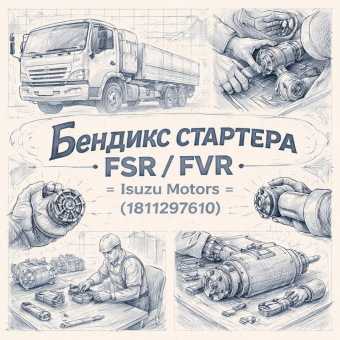 Бендикс стартера FSR/FVR =Isuzu Motors= (1811297610) фото в интернет-магазине РСТ-Моторс