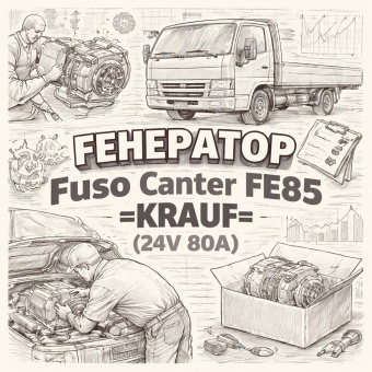 Генератор Fuso Canter FE85 =KRAUF= (24V 80A) (ME226229 ALM9263UX) фото в интернет-магазине РСТ-Моторс
