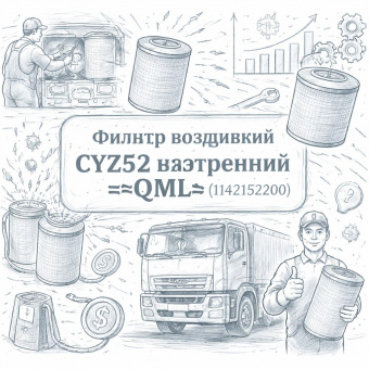 Фильтр воздушный CYZ52 внутренний =QML= (1142152200) фото в интернет-магазине РСТ-Моторс