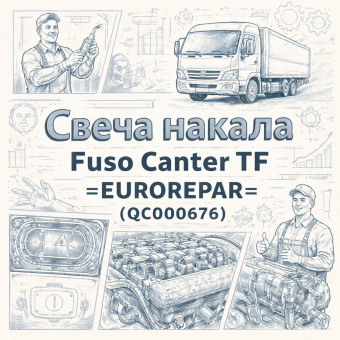 Свеча накала Fuso Canter TF =EUROREPAR= (QC000675)   фото в интернет-магазине РСТ-Моторс