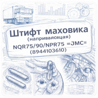 Штифт маховика (направляющая) NQR75/90/NPR75 =JMC= (8944103610) фото в интернет-магазине РСТ-Моторс