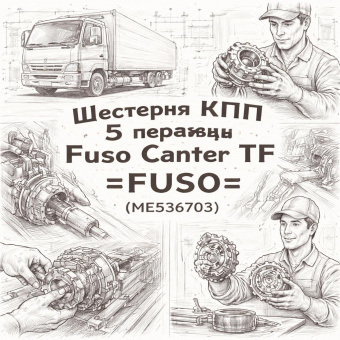 Шестерня КПП 5 передачи Fuso Canter TF =FUSO= (ME536703) фото в интернет-магазине РСТ-Моторс