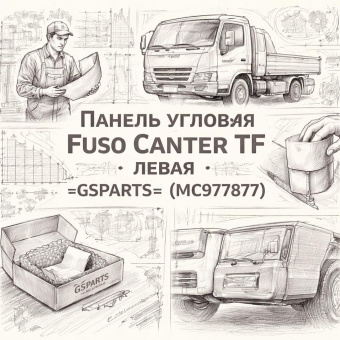 Панель угловая Fuso Canter TF левая =GSPARTS= (MC978787) фото в интернет-магазине РСТ-Моторс