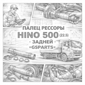 Палец рессоры HINO 500 (22.5) задней =GSPARTS= (484232150) фото в интернет-магазине РСТ-Моторс