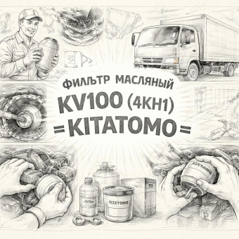 Фильтр масляный KV100 (4КН1) =KITATOMO= (8943604270) фото в интернет-магазине РСТ-Моторс