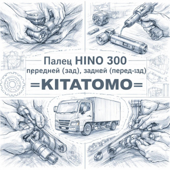 Палец HINO 300 передней (зад), задней (перед-зад) =KITATOMO= (S484231890 48423E0240) фото в интернет-магазине РСТ-Моторс