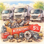 Товарная акция - скидка 5% на запчасти бренда KITATOMO