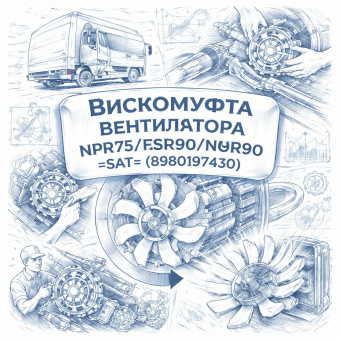 Вискомуфта вентилятора NPR75/FSR90/NQR90 =SAT= (8980197430) фото в интернет-магазине РСТ-Моторс