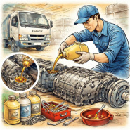 Заправочные объемы масла в КПП и редуктор Fuso Canter