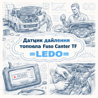 Датчик давления топлива Fuso Canter TF =LEDO= (504382373 QC000592) фото в интернет-магазине РСТ-Моторс