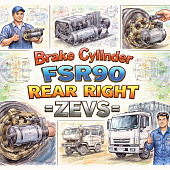 Цилиндр тормозной FSR90 задний правый (зад) =ZEVS= (8982893670 1476011860)