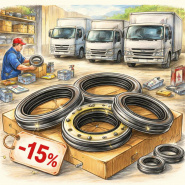 Скидка 15% на сальники ступицы для автомобилей исузу и фусо кантер