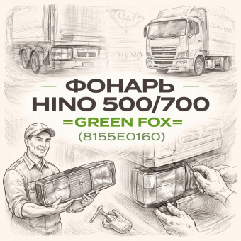 Фонарь HINO 500/700 задний правый =GREEN FOX= (81550E0160) фото в интернет-магазине РСТ-Моторс