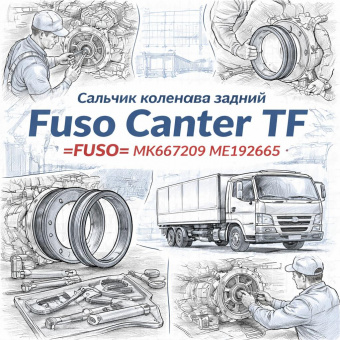 Сальник коленвала задний Fuso Canter TF =FUSO= (MK667209 ME192665) фото в интернет-магазине РСТ-Моторс