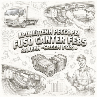 Кронштейн рессоры Fuso Canter FE85 задней задний =GREEN FOX= (MK303924) фото в интернет-магазине РСТ-Моторс