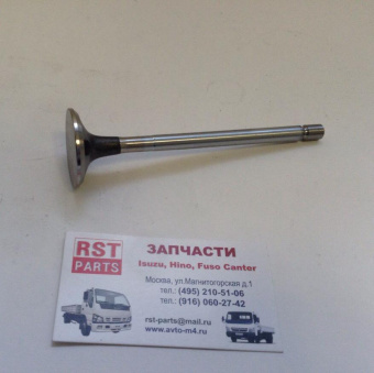 Клапан NQR75/90/NPR75/FVR34 выпускной 1 шт. =Isuzu Motors= (8972098764 8972098763 8972098762) фото в интернет-магазине РСТ-Моторс