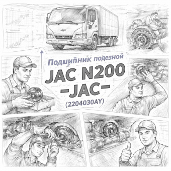 Подшипник подвесной JAC N200 =JAC= (2204030AY) фото в интернет-магазине РСТ-Моторс